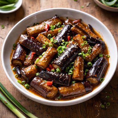 Stirfry eggplant