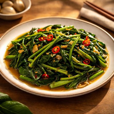 Stirfry water spinach