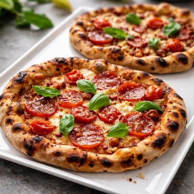 Pizzas au feu de bois