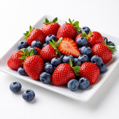 苺とブルーベリー