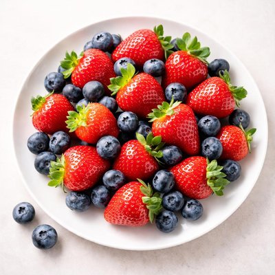草莓和蓝莓组合