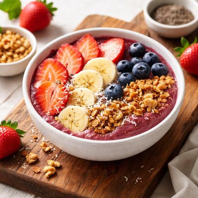 Strawberry acai bowl