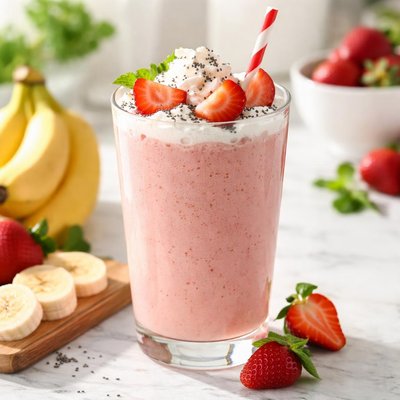 Strawberry and banana shake