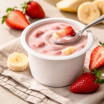 Strawberry and banana yogurt alpro