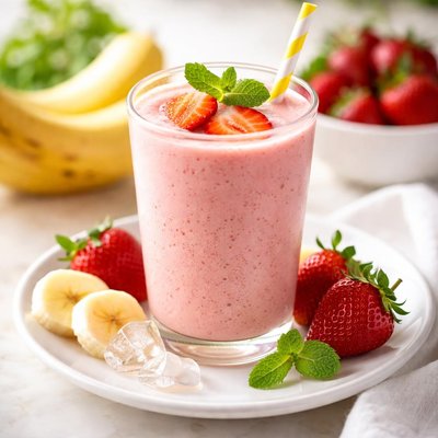 Strawberry banana smoothie