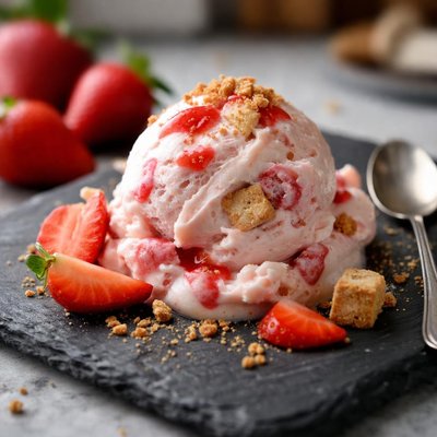 Strawberry cheesecake frozen yogurt
