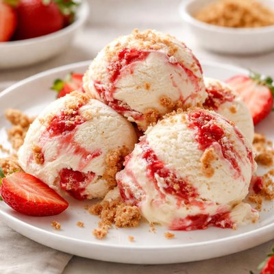 Strawberry cheesecake ice cream