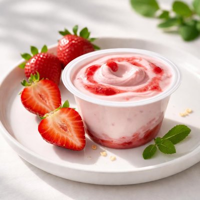 Strawberry chobani yogurt
