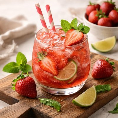 Strawberry cocktail