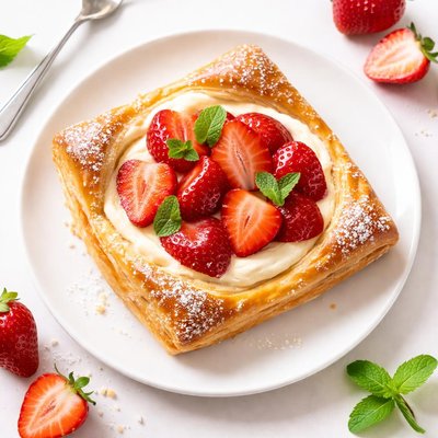 Strawberry cream cheese pastry