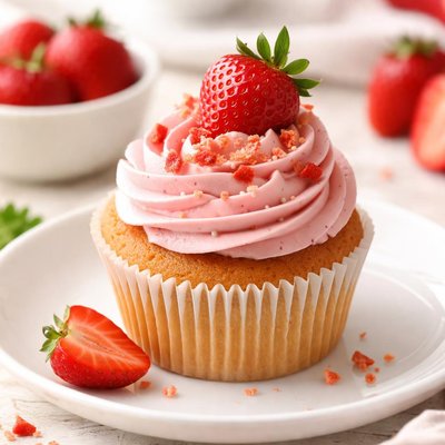 Strawberry cupcake