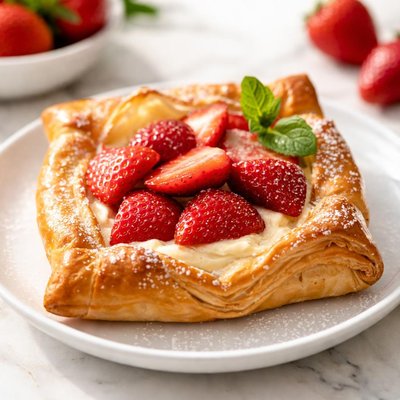 Strawberry danish