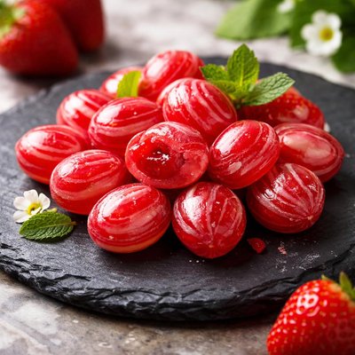 Strawberry fill hard candy