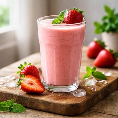 Strawberry flavored drink