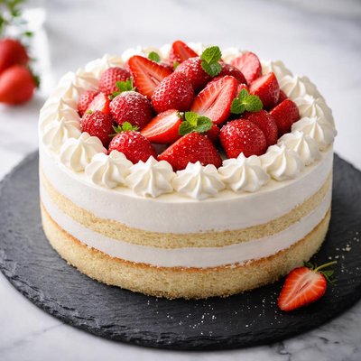 Strawberry fresh cream cake