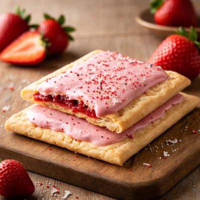 Strawberry frosted pop tart