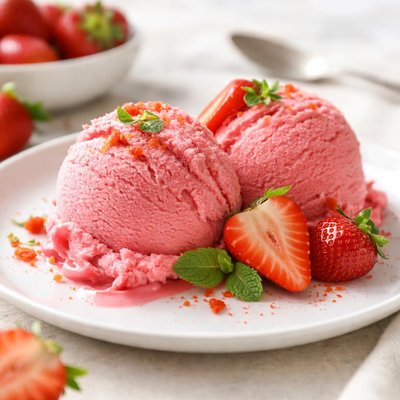 Strawberry gelato