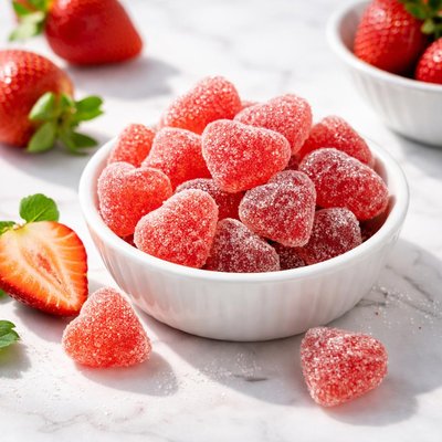 Strawberry gummies
