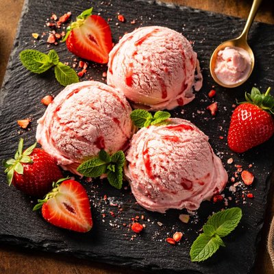 Strawberry icecream