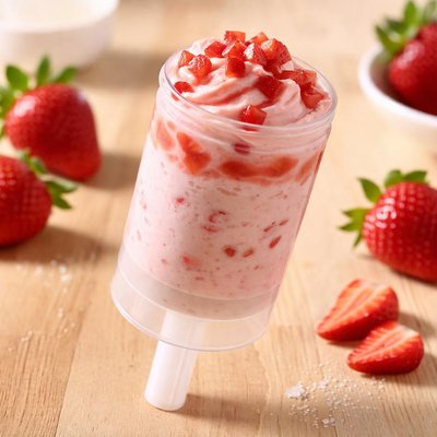 Strawberry jumbo push pop