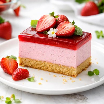 Strawberry mousse cake