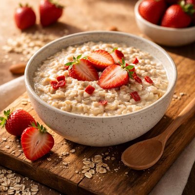Strawberry n cream instant oatmeal