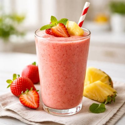Strawberry pineapple smoothie