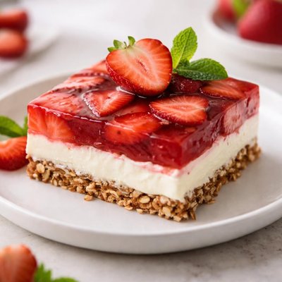 Strawberry pretzel salad