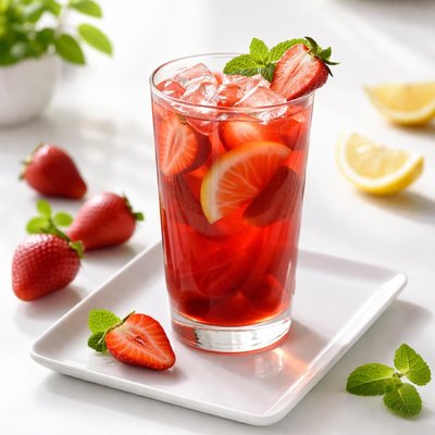 Strawberry red tea