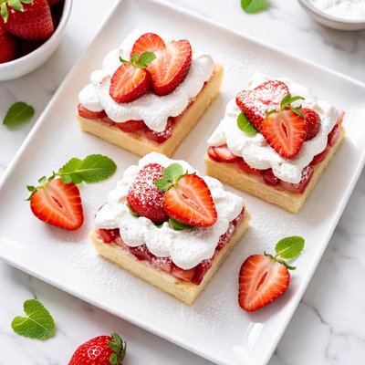 Strawberry shortbread