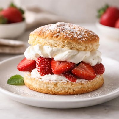 Strawberry shortcake biscuit