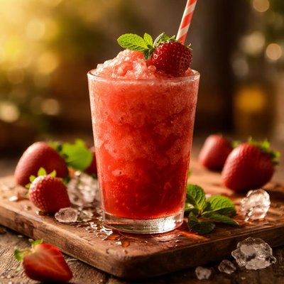 Strawberry slushie