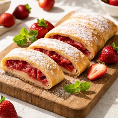 Strawberry strudel