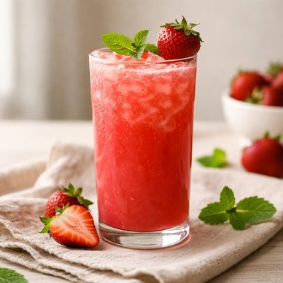 Strawberry sugar  juice