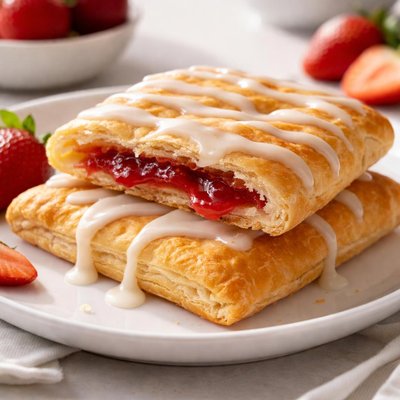 Strawberry toaster strudel
