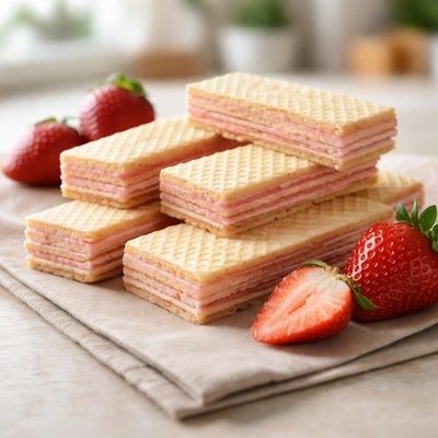 Strawberry wafers