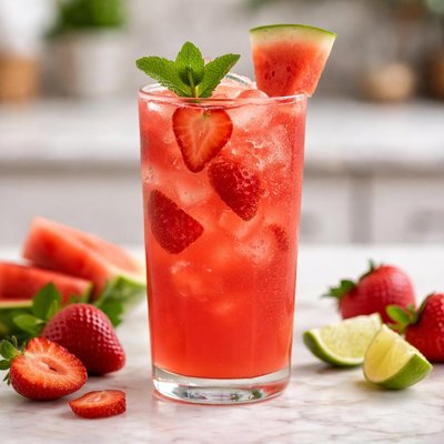 Strawberry watermelon quencher