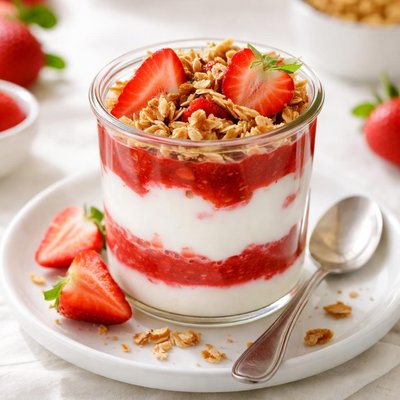 Strawberry yogurt parfait
