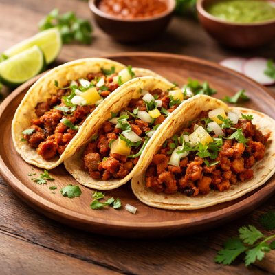 Street taco al pastor