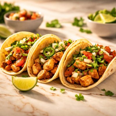 Street tacos with chicken