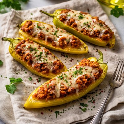 Stuffed banana pepper