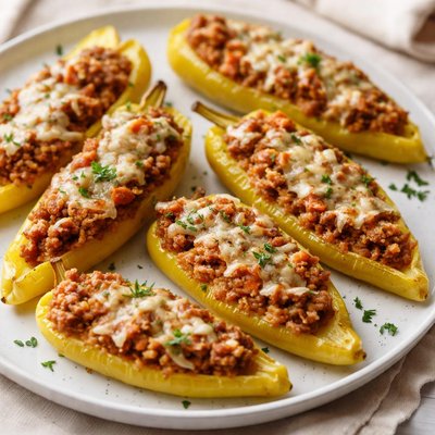 Stuffed banana peppers