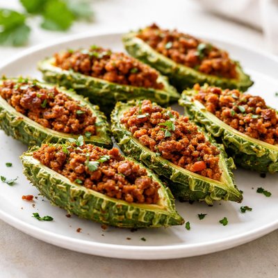 Stuffed bitter gourd