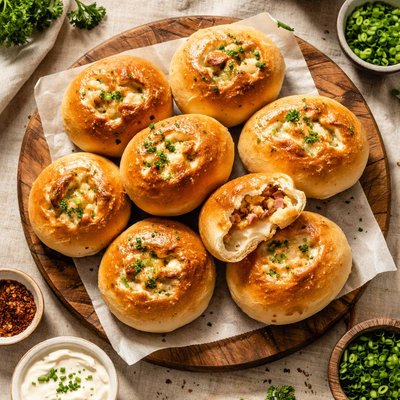 Stuffed bread rolls