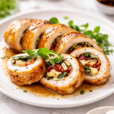 Stuffed chicken roll