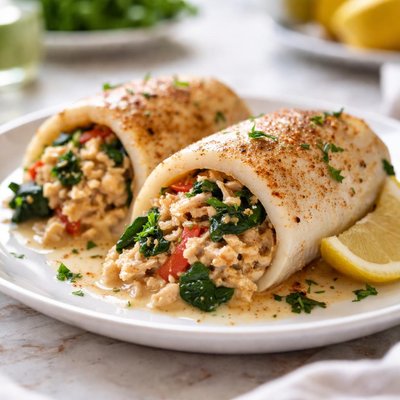 Stuffed fish fillet