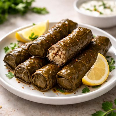 Stuffed grape leaves