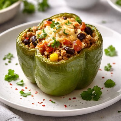 Stuffed green pepper