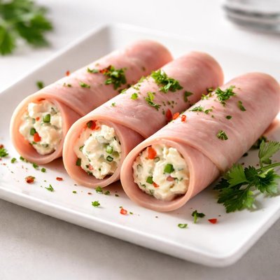 Stuffed ham rolls