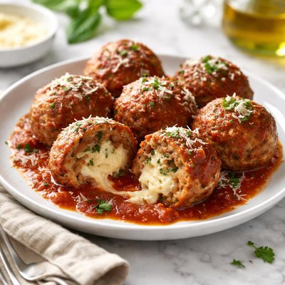 Stuffed meatball